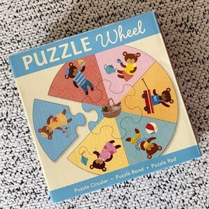 Mudpuppy’s My First Circular Puzzle Color Wheel Picnic Time Bears Age 2+